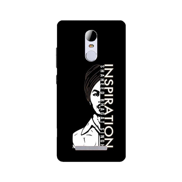 Bhagat Singh Mobile Back Case for Redmi Note 3  (Design - 329)