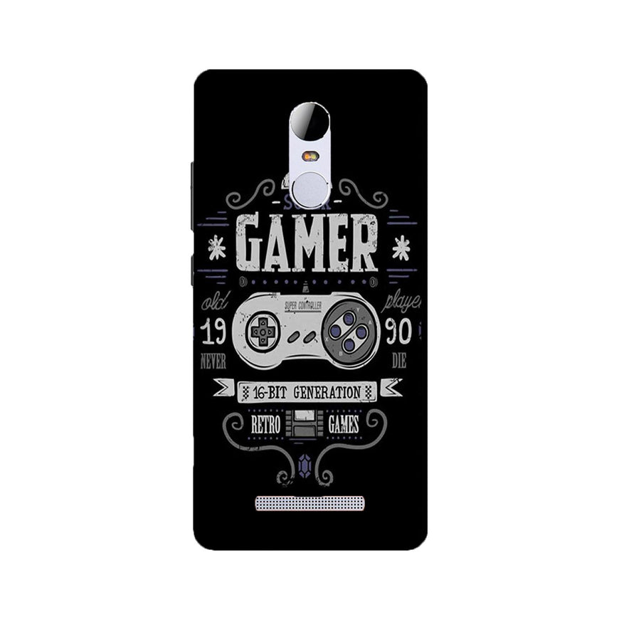 Gamer Mobile Back Case for Redmi Note 3  (Design - 330)