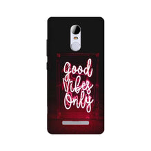 Good Vibes Only Mobile Back Case for Redmi Note 3  (Design - 354)