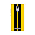 Black Yellow Pattern Mobile Back Case for Redmi Note 3  (Design - 377)