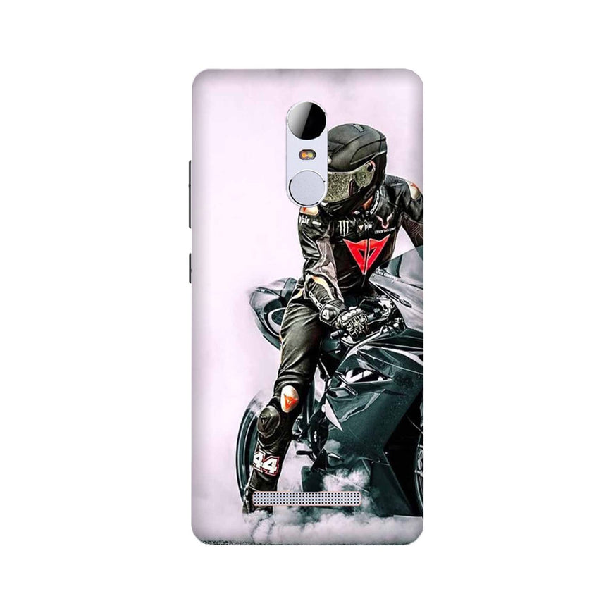 Biker Mobile Back Case for Redmi Note 3  (Design - 383)