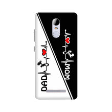 Love Mom Dad Mobile Back Case for Redmi Note 3  (Design - 385)