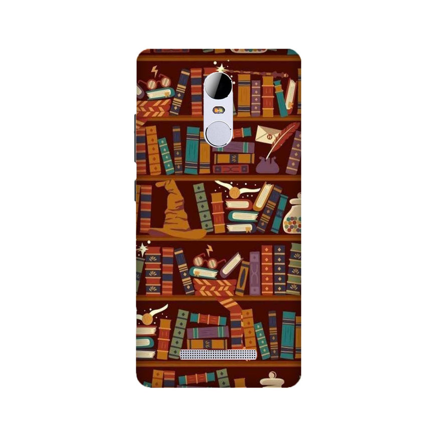 Book Shelf Mobile Back Case for Redmi Note 3  (Design - 390)