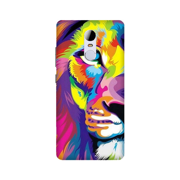 Colorful Lion Case for Redmi Note 4  (Design - 110)