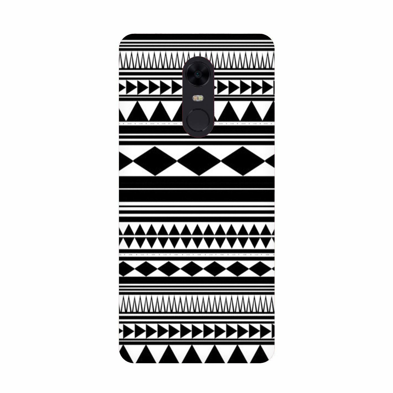 Black white Pattern Case for Redmi Note 5