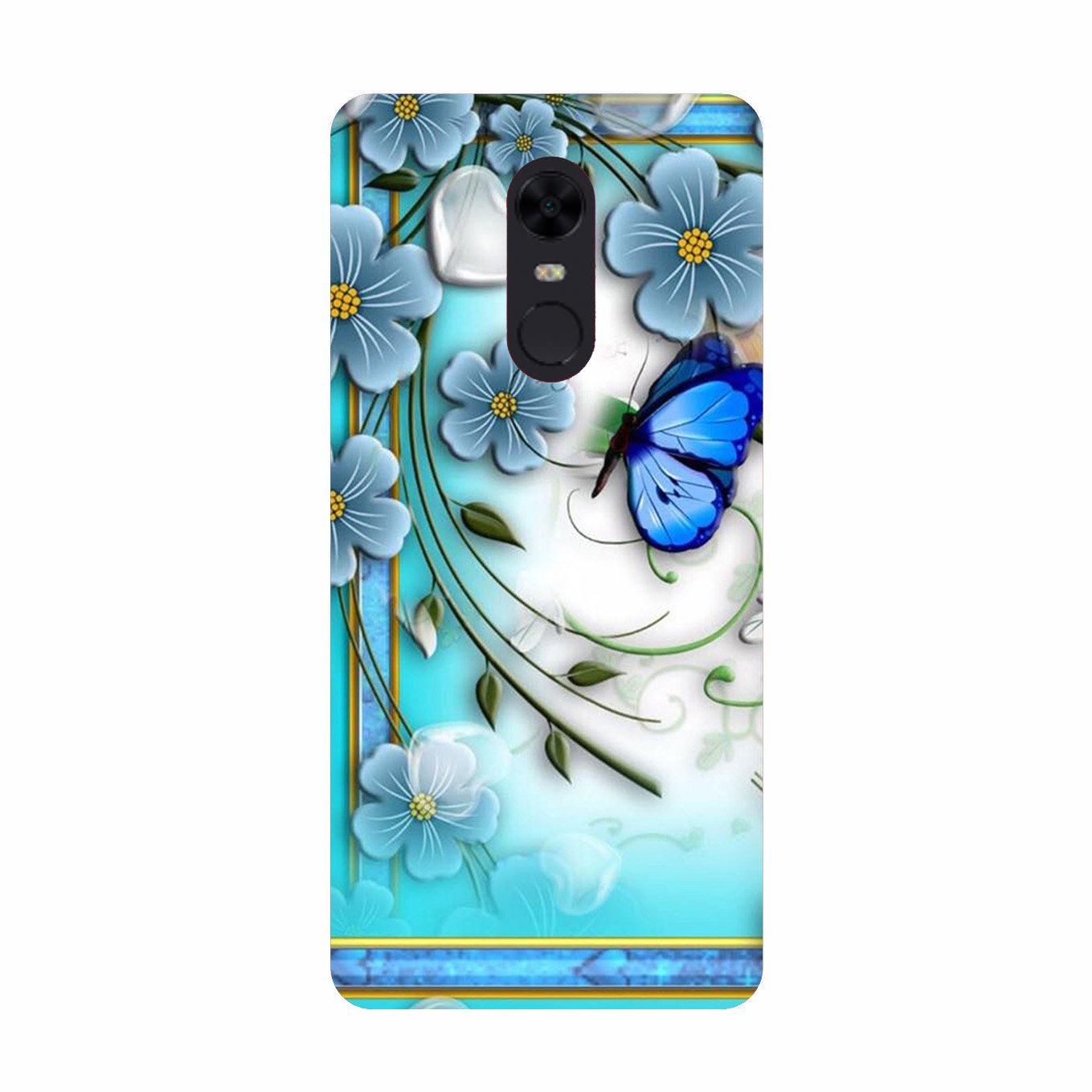 Blue Butterfly Case for Redmi Note 5