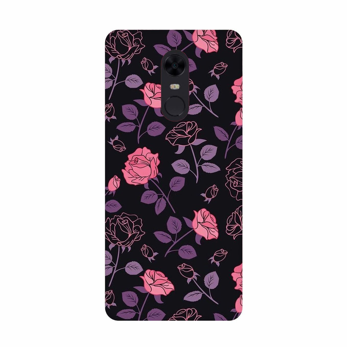 Rose Black Background Case for Redmi Note 5