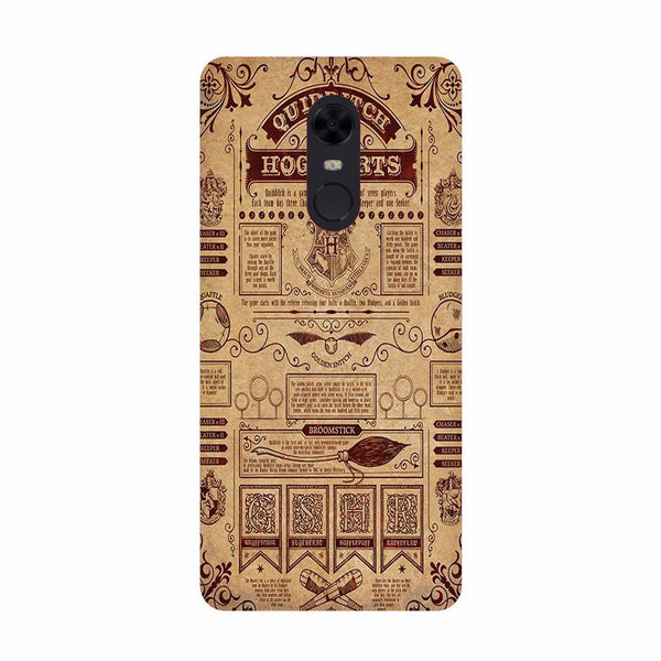 Hogwarts Mobile Back Case for Redmi Note 4  (Design - 304)