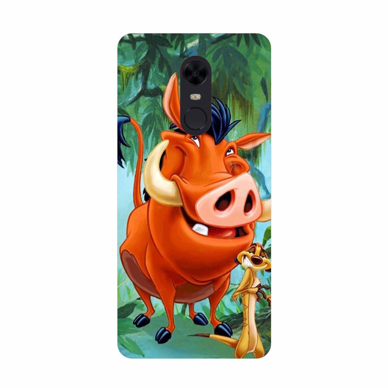Timon and Pumbaa Mobile Back Case for Redmi Note 5  (Design - 305)
