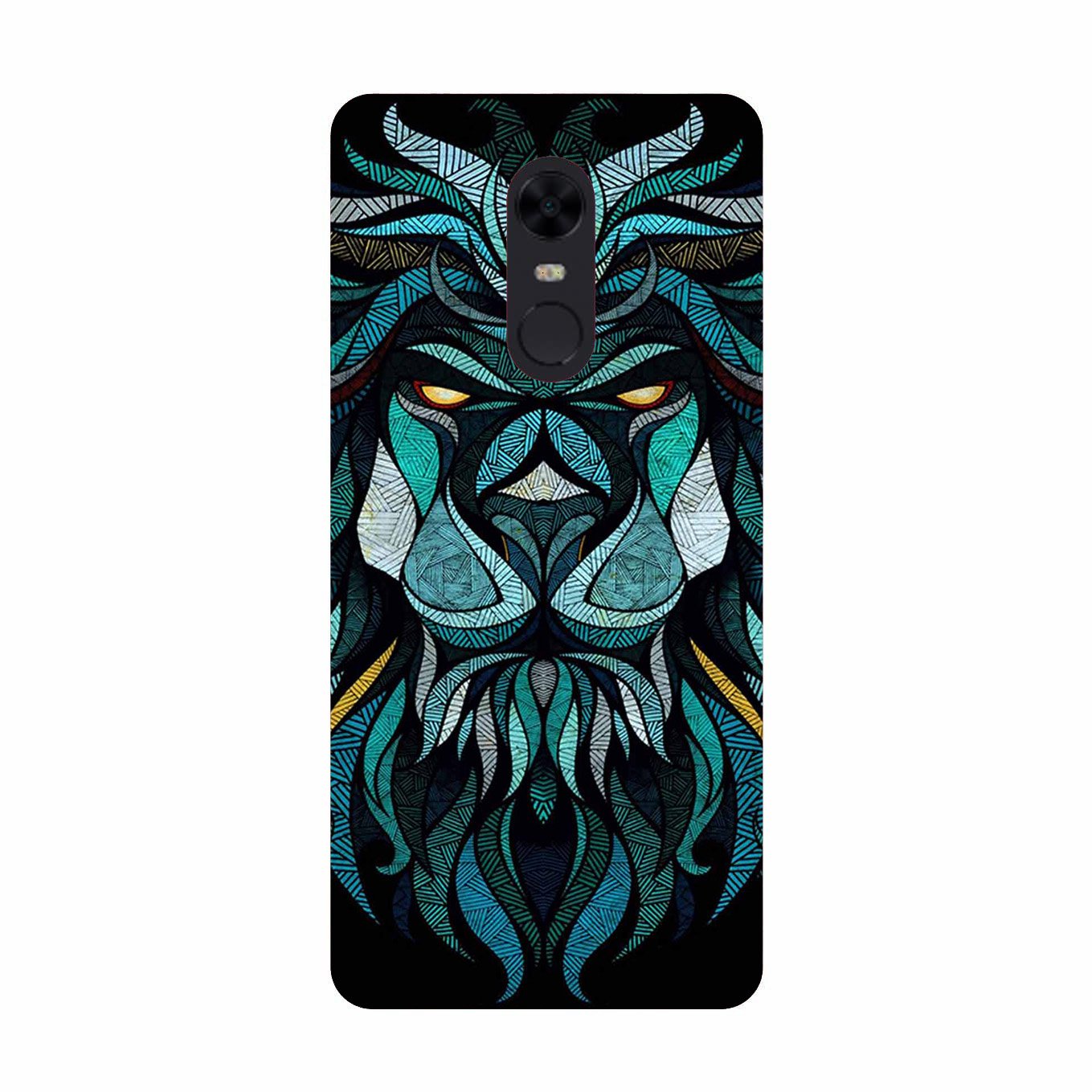 Lion Mobile Back Case for Redmi Note 5  (Design - 314)