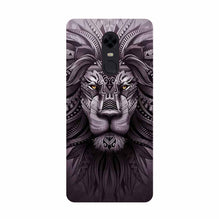 Lion Mobile Back Case for Redmi Note 4  (Design - 315)