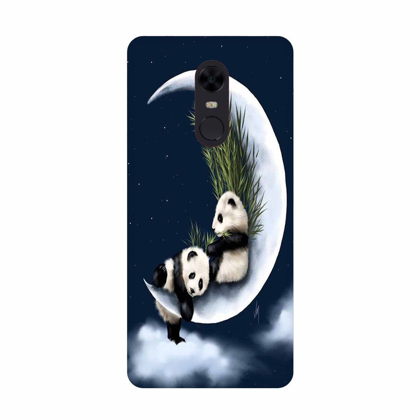 Panda Moon Mobile Back Case for Redmi Note 5  (Design - 318)