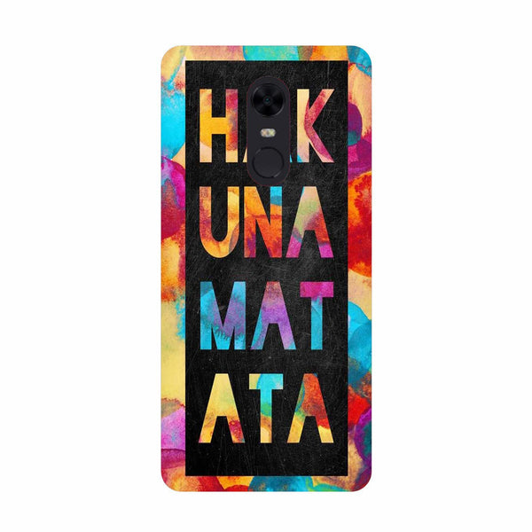 Hakuna Matata Mobile Back Case for Redmi Note 4  (Design - 323)