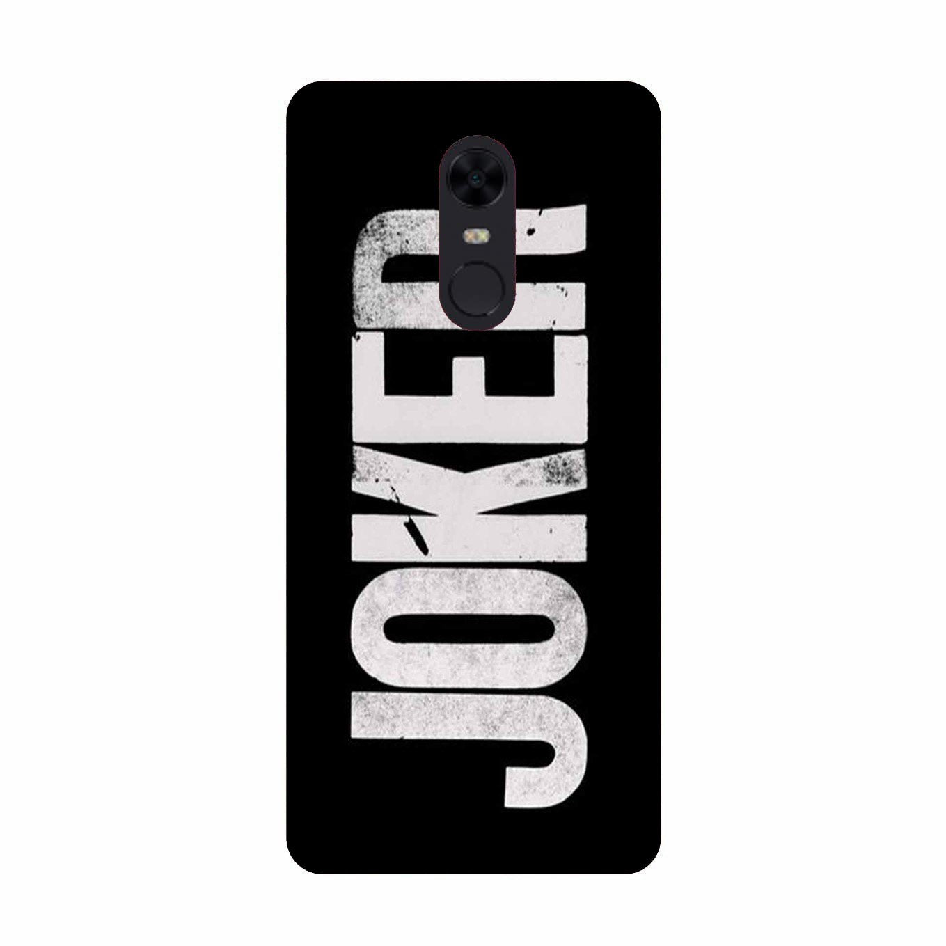 Joker Mobile Back Case for Redmi Note 5  (Design - 327)