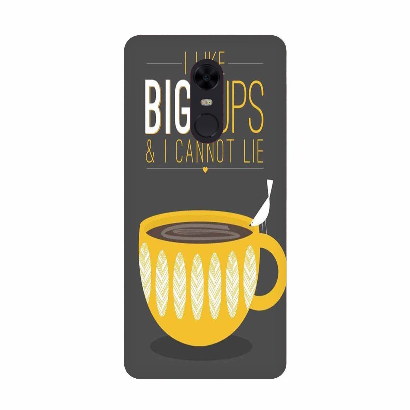 Big Cups Coffee Mobile Back Case for Redmi Note 5  (Design - 352)