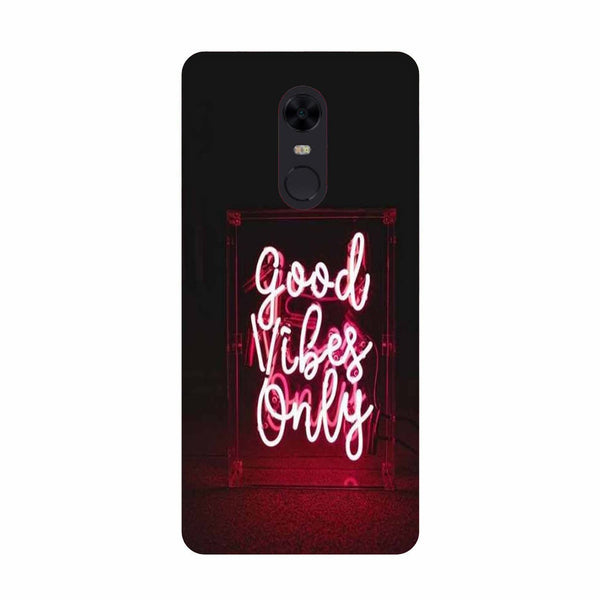 Good Vibes Only Mobile Back Case for Redmi Note 4  (Design - 354)
