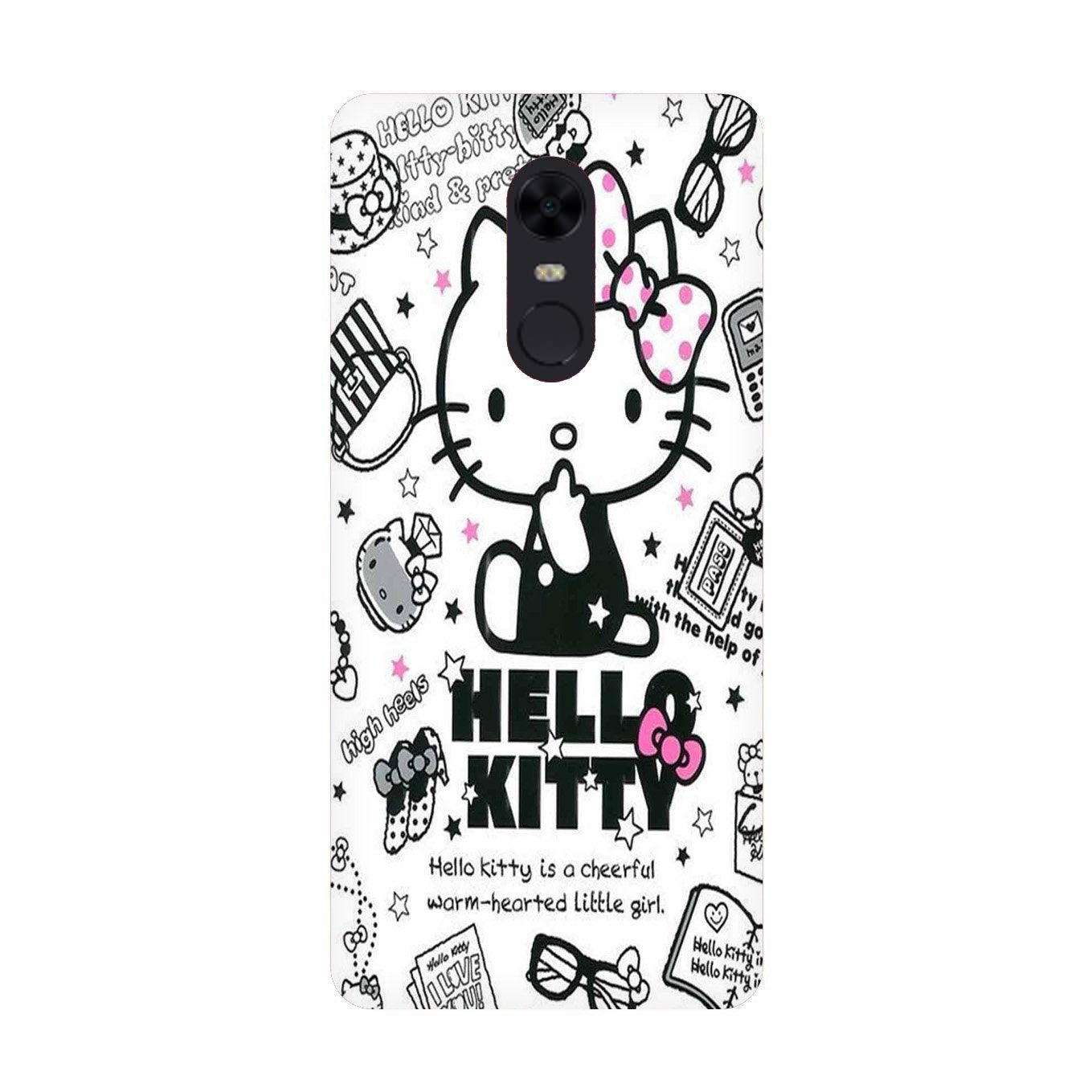 Hello Kitty Mobile Back Case for Redmi Note 5  (Design - 361)