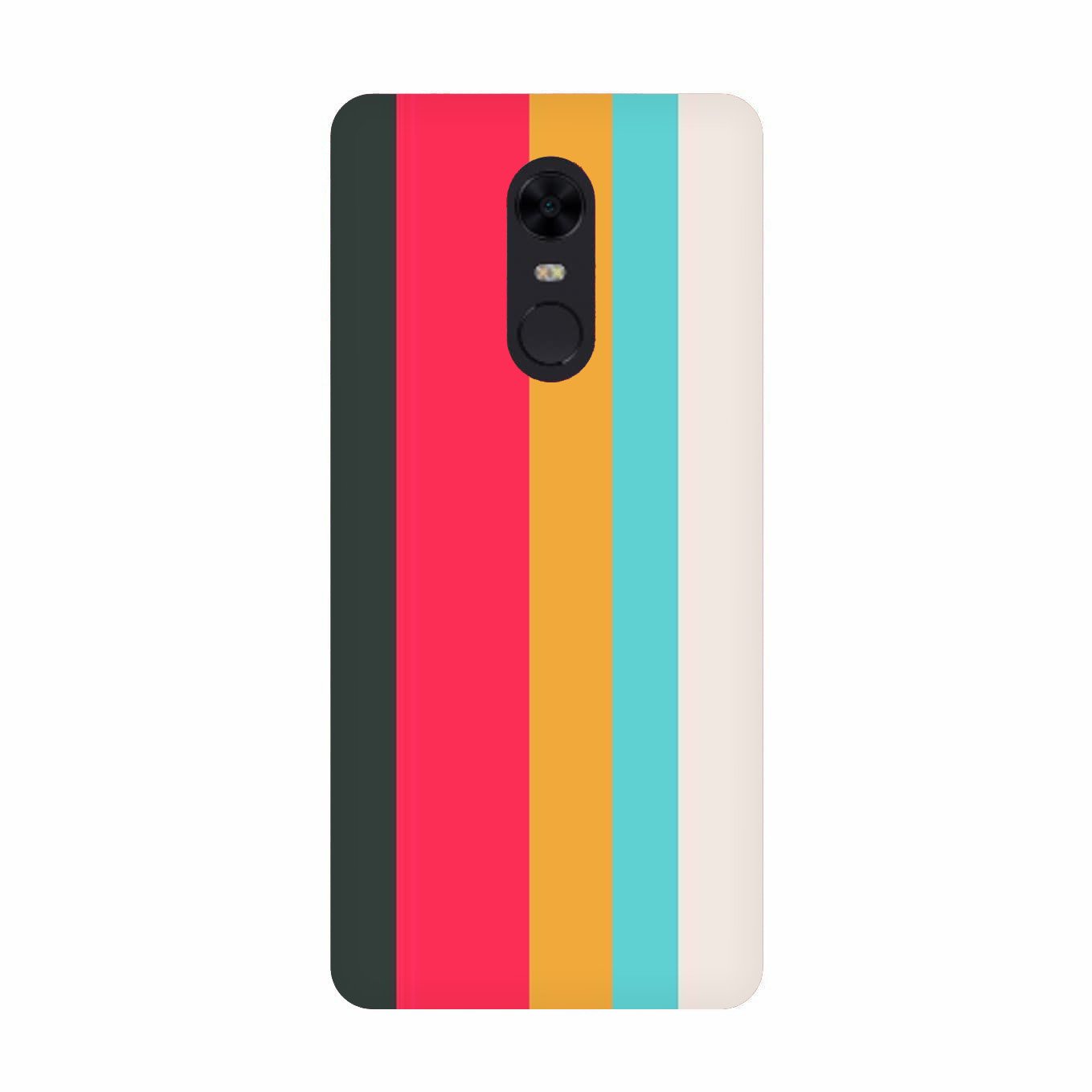 Color Pattern Mobile Back Case for Redmi Note 5  (Design - 369)