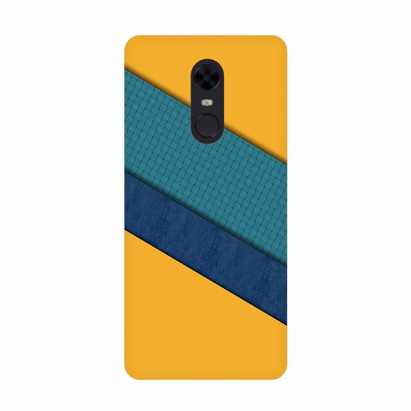 Diagonal Pattern Mobile Back Case for Redmi Note 5  (Design - 370)