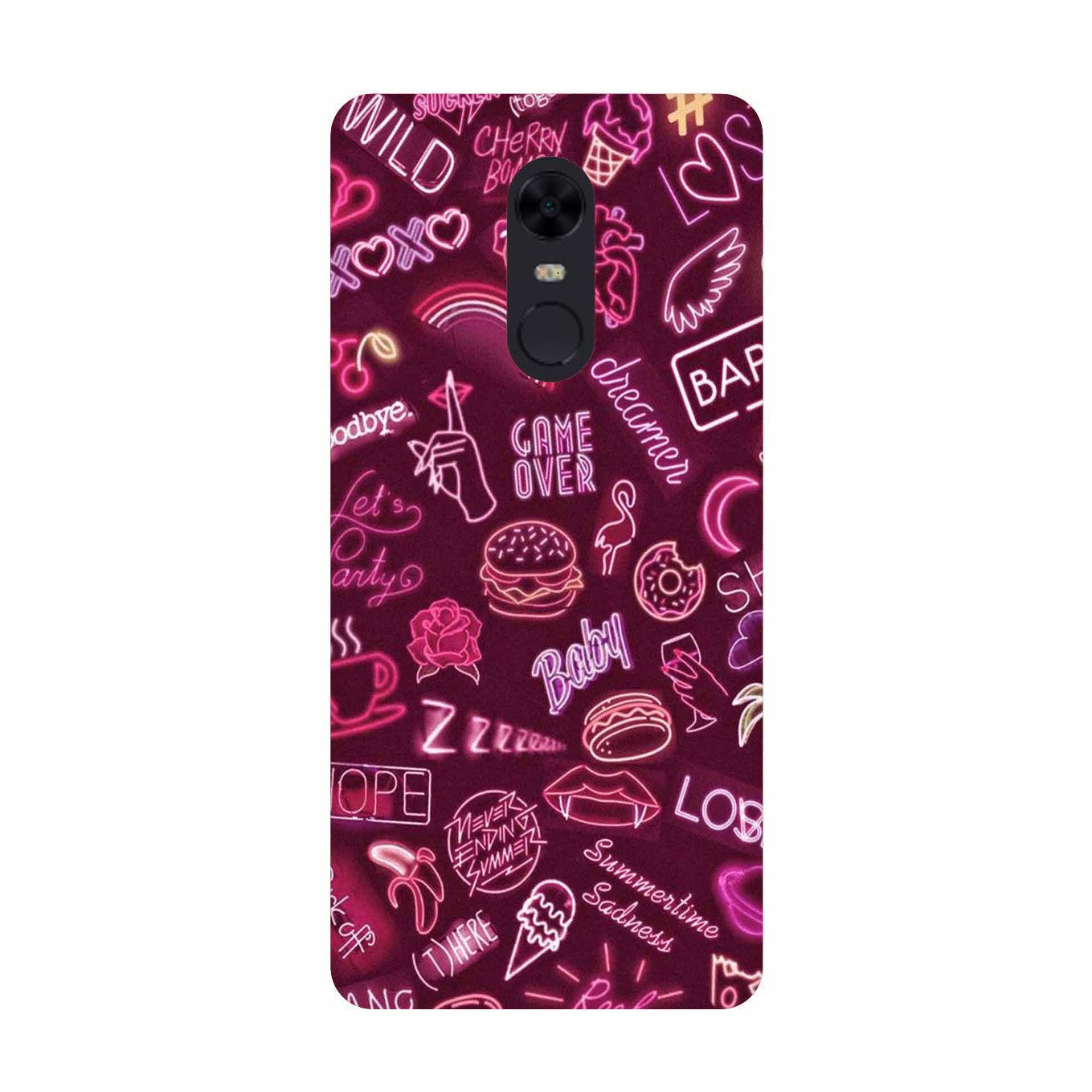 Party Theme Mobile Back Case for Redmi Note 5  (Design - 392)