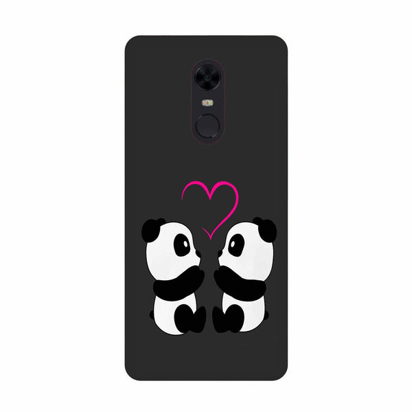 Panda Love Mobile Back Case for Redmi Note 4  (Design - 398)