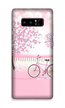 Pink Flowers Cycle Case for Galaxy Note 8  (Design - 102)