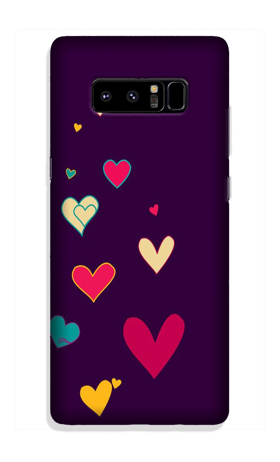 Purple Background Case for Galaxy Note 8(Design - 107)