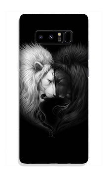 Dark White Lion Case for Galaxy Note 8  (Design - 140)