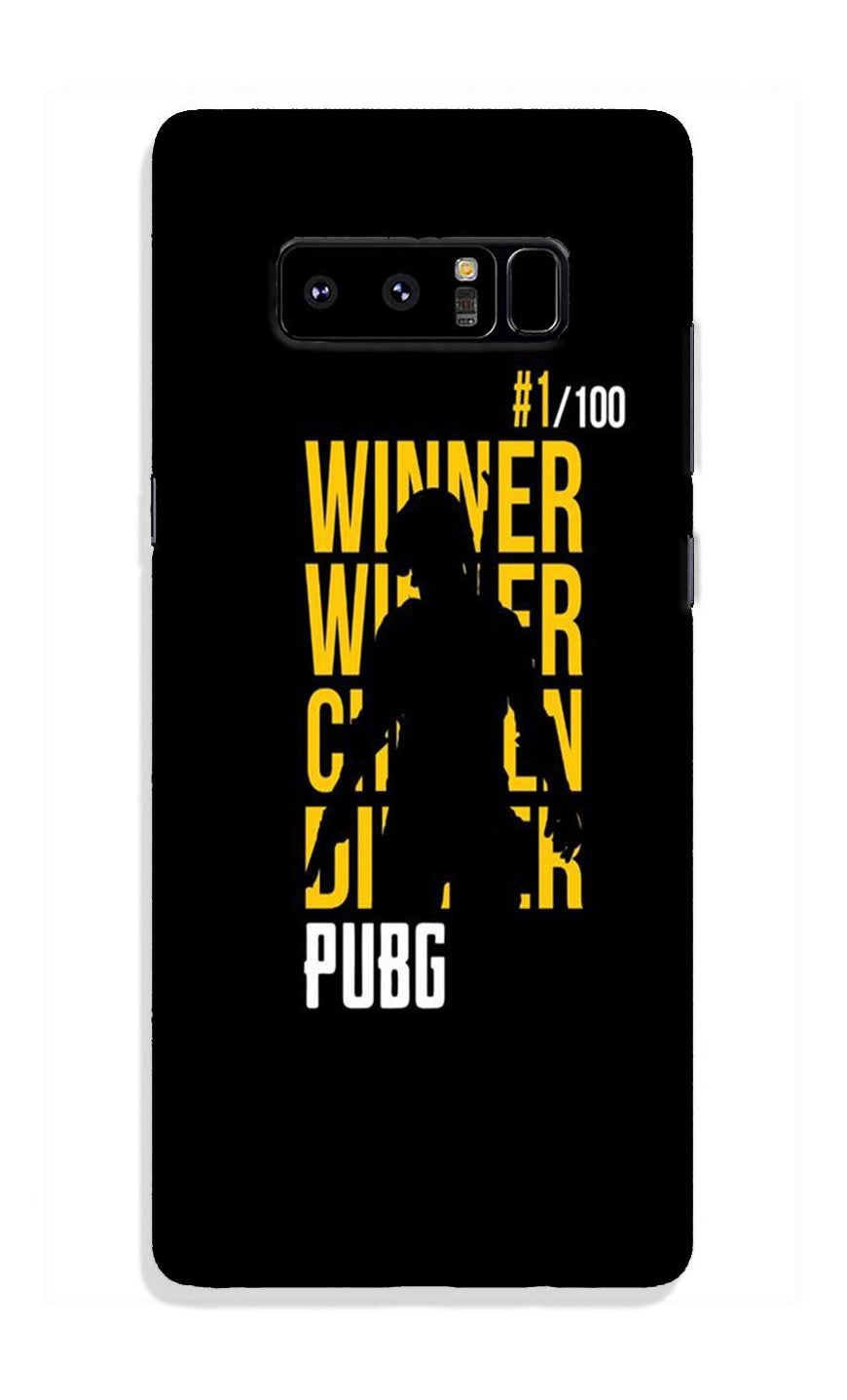 Pubg Winner Winner Case for Galaxy Note 8  (Design - 177)