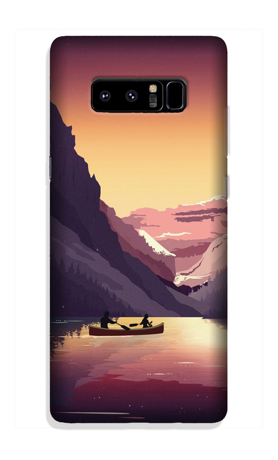 Mountains Boat Case for Galaxy Note 8 (Design - 181)
