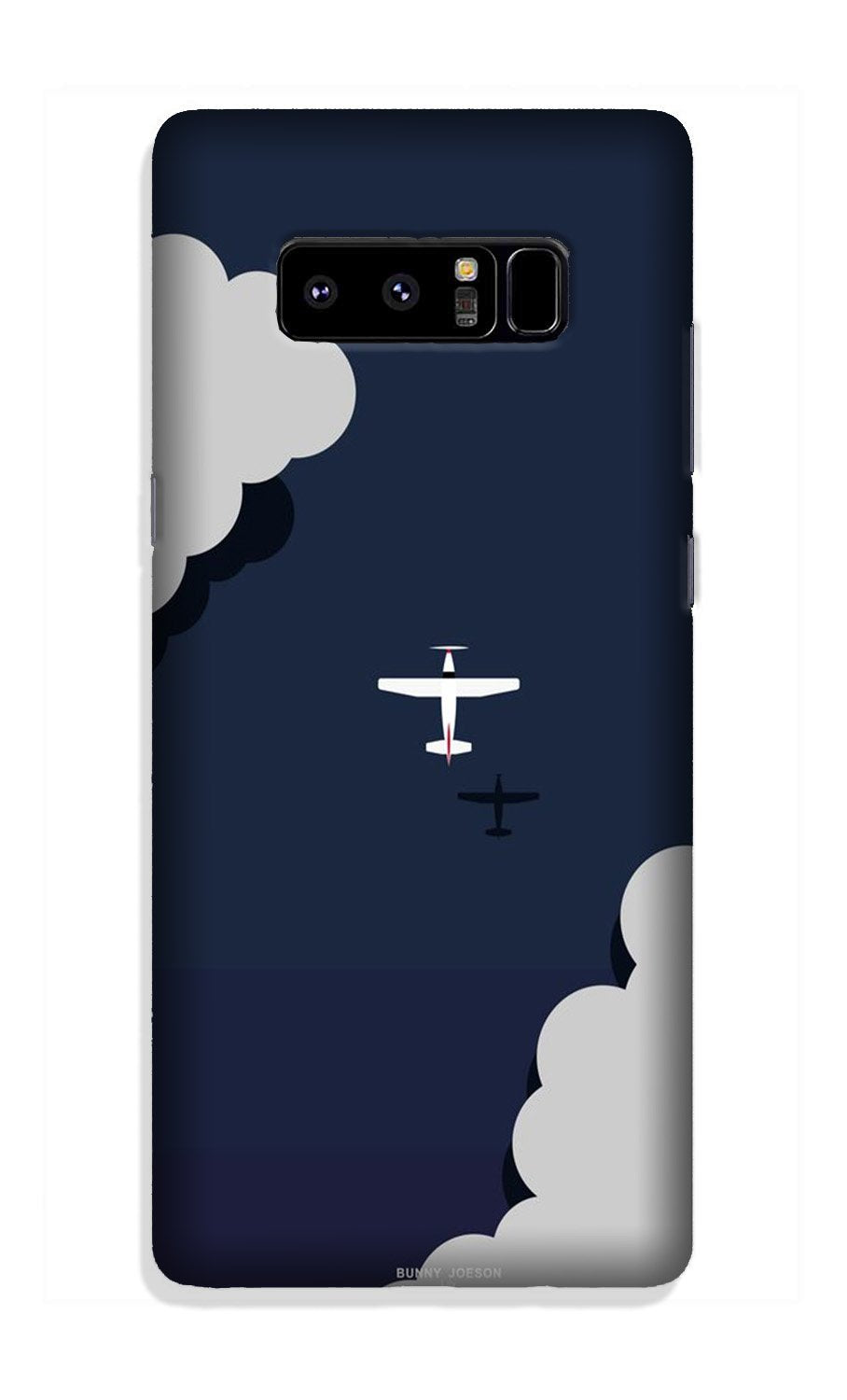 Clouds Plane Case for Galaxy Note 8 (Design - 196)