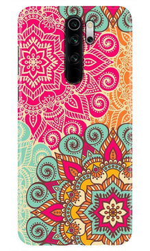 Rangoli art Mobile Back Case for Redmi Note 8 Pro (Design - 6)