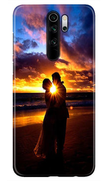 Couple Sea shore Mobile Back Case for Redmi Note 8 Pro (Design - 13)