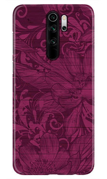 Purple Backround Mobile Back Case for Redmi Note 8 Pro (Design - 22)