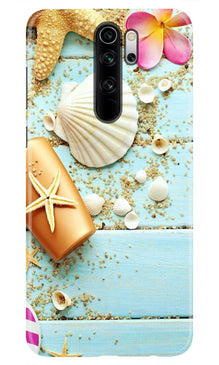 Sea Shells Mobile Back Case for Redmi Note 8 Pro (Design - 63)