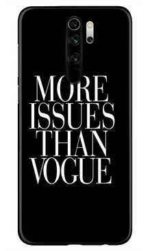 More Issues than Vague Mobile Back Case for Redmi Note 8 Pro (Design - 74)