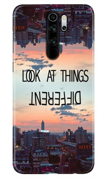 Look at things different Mobile Back Case for Redmi Note 8 Pro (Design - 99)