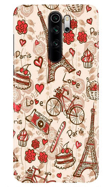 Love Paris Mobile Back Case for Redmi Note 8 Pro  (Design - 103) (Design - 103)