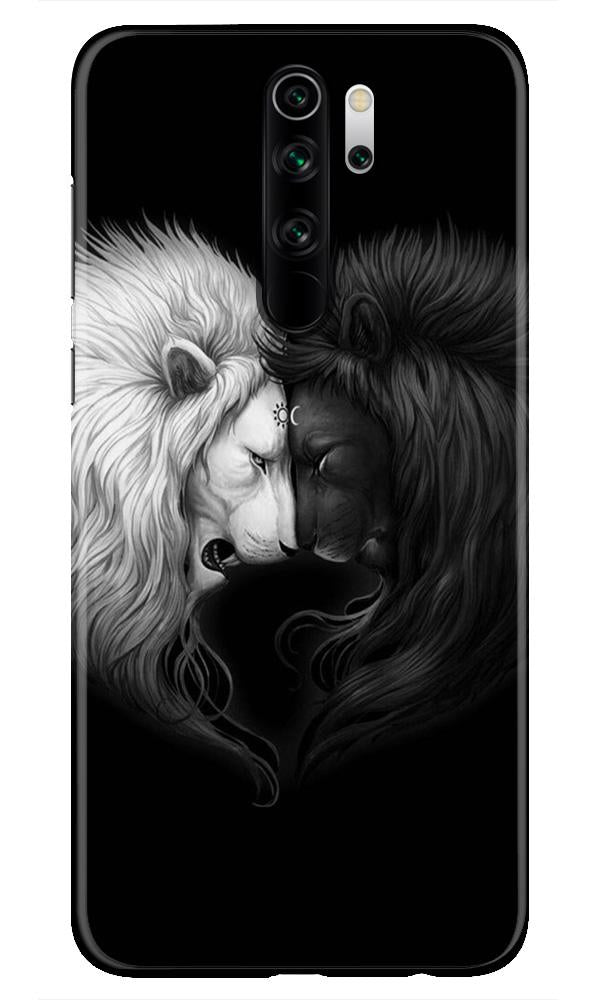 Dark White Lion Case for Xiaomi Redmi Note 8 Pro  (Design - 140)