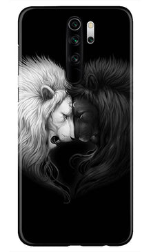 Dark White Lion Mobile Back Case for Redmi Note 8 Pro  (Design - 140) (Design - 140)