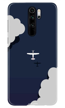 Clouds Plane Mobile Back Case for Redmi Note 8 Pro (Design - 196) (Design - 196)