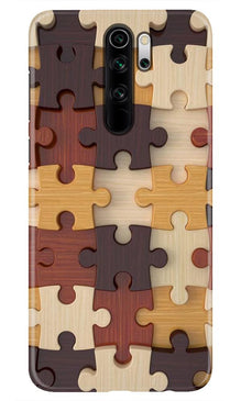 Puzzle Pattern Mobile Back Case for Redmi Note 8 Pro (Design - 217)