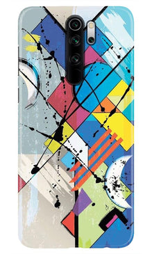 Modern Art Mobile Back Case for Redmi Note 8 Pro (Design - 235)