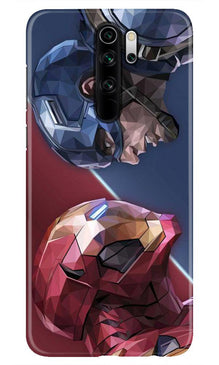 Ironman Captain America Mobile Back Case for Redmi Note 8 Pro (Design - 245)