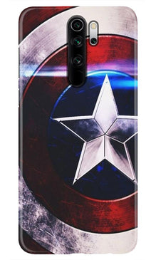 Captain America Shield Mobile Back Case for Redmi Note 8 Pro (Design - 250)