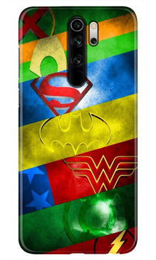 Superheros Logo Mobile Back Case for Redmi Note 8 Pro (Design - 251)