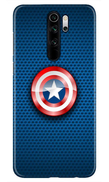 Captain America Shield Mobile Back Case for Redmi Note 8 Pro (Design - 253)