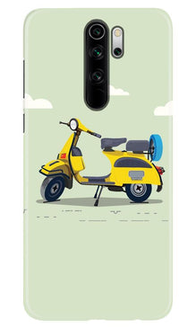 Vintage Scooter Mobile Back Case for Redmi Note 8 Pro (Design - 260)