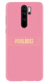 Girl Boss Pink Case for Xiaomi Redmi Note 8 Pro (Design No. 263)