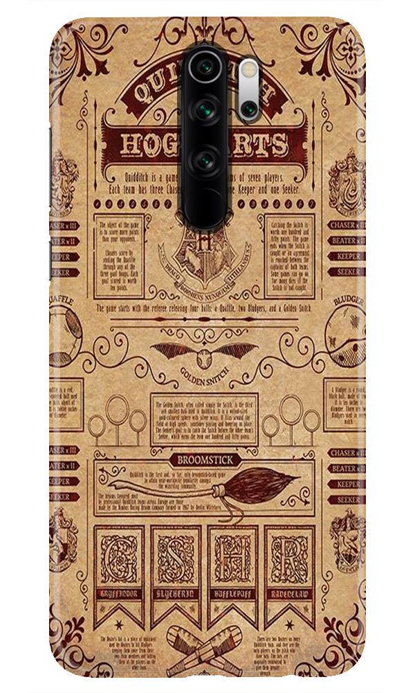 Hogwarts Mobile Back Case for Redmi Note 8 Pro(Design - 304)